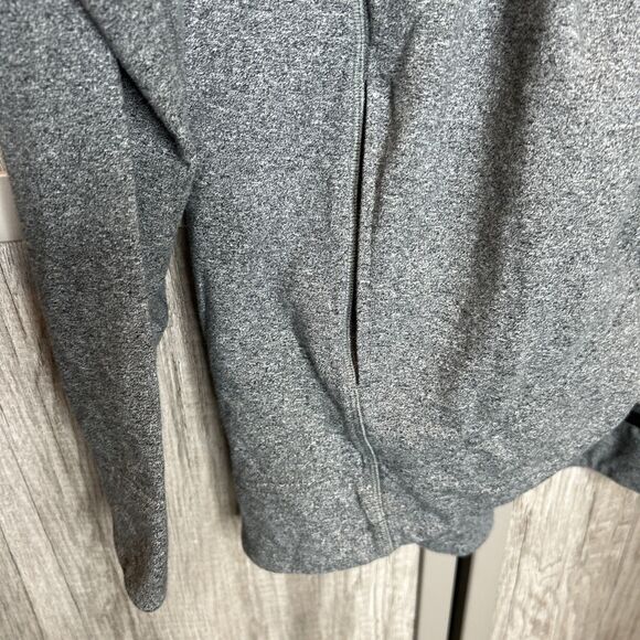 Lululemon Jacket That's A Wrap Grey Snap Button Draped Neck Pockets Sz 8 - Picture 3 of 8